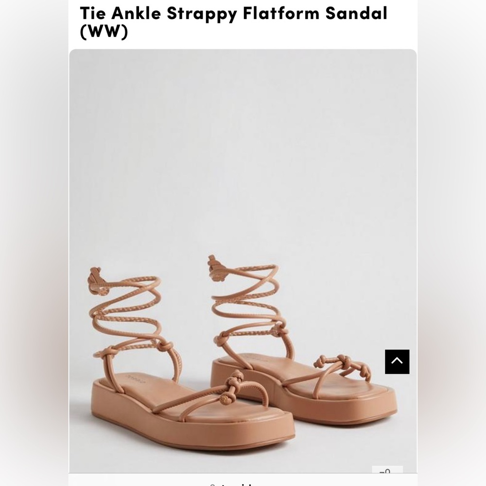 Torrid Tie Ankle Flatform Sandal